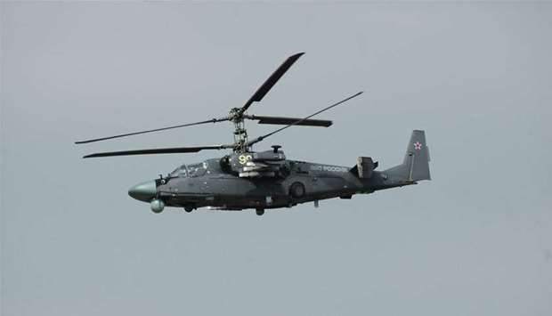 A Ka-52 helicopter