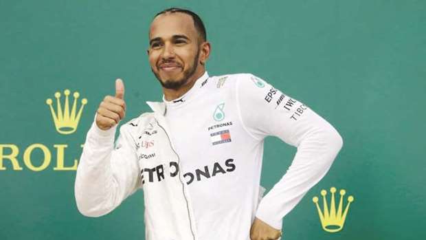 Mercedes driver Lewis Hamilton