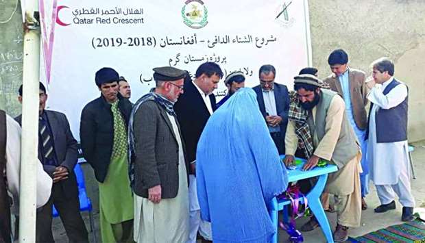 Aid distribution in Badghis