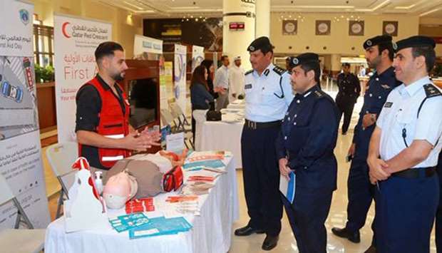 Officials of the General Directorate of Traffic visiting the exhibition