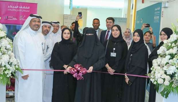 PHCC managing director Dr Mariam Abdulmalik opens the expanded screening suite at Rawdat Al Khail Health Centre recently.