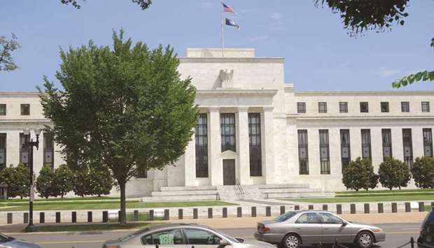 The US Federal Reserve building in Washington, DC (file). Steeper equity-market declines could weigh on yields, as the Federal Reserve under chairman Jerome Powell has already proven its readiness to tilt dovish when market conditions are strained.