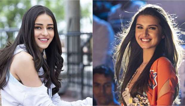 PROMISING DEBUT: Student of the Year 2 proves to be a promising debut for Ananya Panday, left, and Tara Sutaria. Their brief is to be pouty and attractive, which they manage to do with commendable performances. 