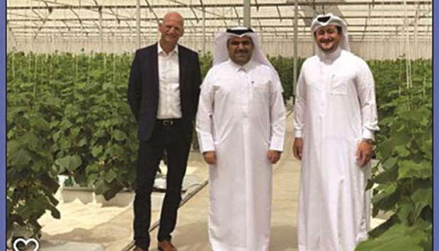 Yara Middle East managing director Ivan de Witte, Al Waha Farm owner Abdulrahman al-Obaidan, and Agrico managing director Nasser al-Khalaf.