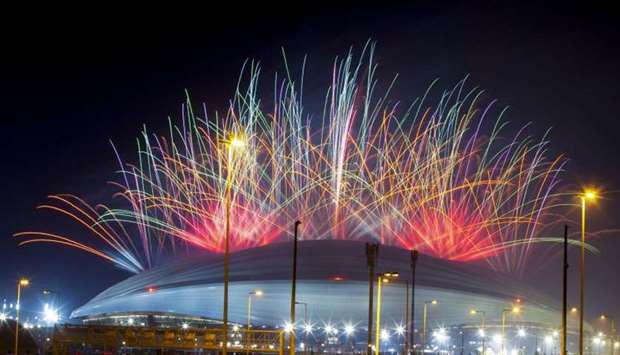 Al Janoub Stadium fireworks