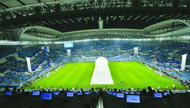 Inside view of the futuristic Al Janoub Stadium. PICTURE: Noushad Thekkayilrnrn