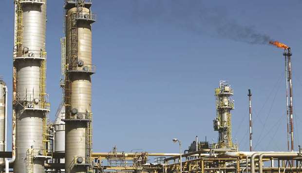 A general view of an oil facility in the northern oil rich Libyan town of Al-Buraqah (file). The North African country descended into another round of violence after eastern military strongman Khalifa Haftar launched an offensive to capture the capital Tripoli, ignoring a plea by the UN for a ceasefire.