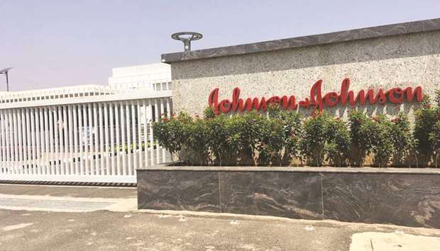 FILE PHOTO: Johnson & Johnson manufacturing plant is pictured in Penjerla on the outskirts of Hyderabad, India April 16, 2019.