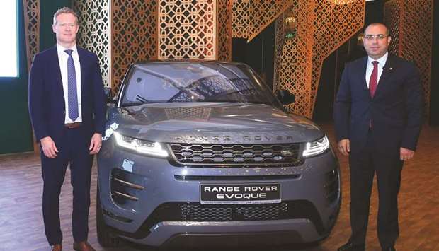 Preston (left) and Dargham led the unveiling of the new Range Rover Evoque. PICTURES: Ram Chand.
