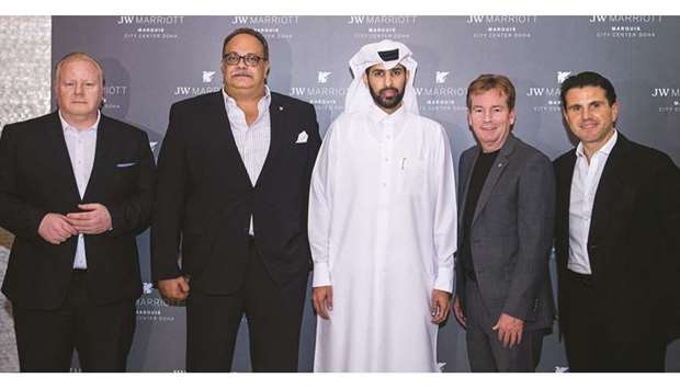 Officials at the opening of JW Marriott Marquis City Center Doha.