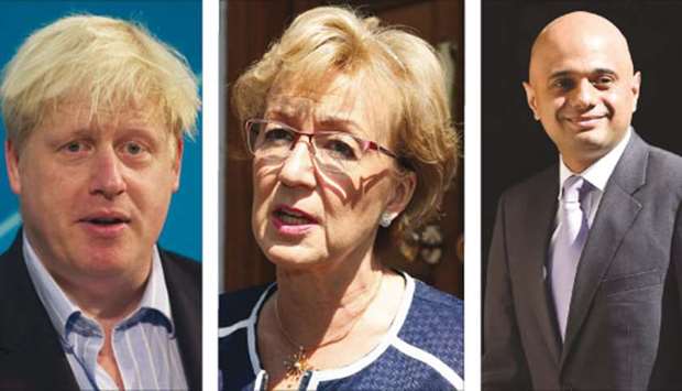 Boris Johnson, Andrea Leadsom and Sajid Javid