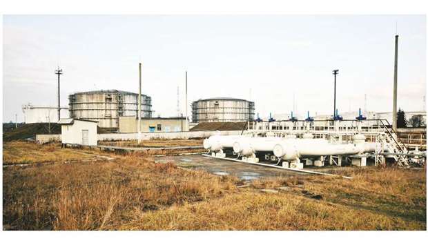 Holding tanks at the Brody oil terminal capture crude from the Odessa-Brody and Druzhba pipelines as it arrives from the Black Sea and Russia, near Brody, Ukraine (file). Druzhba usually supplies up to 1.5mn barrels a day of Russiau2019s benchmark Urals blend into central Europe u2014 more than the total production of Opec member Libya.