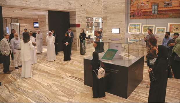 Some of the visitors at the exhibition.