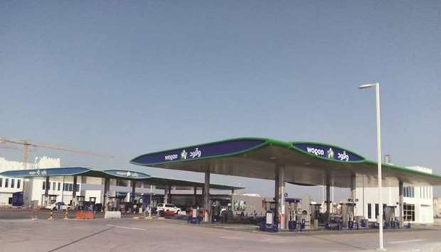 A view of the expanded section of the petrol station in Wadi Al Banat area.