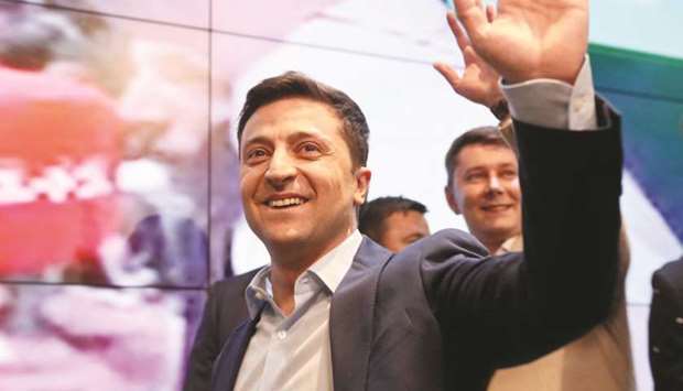 Ukraineu2019s new president Volodymyr Zelensky.