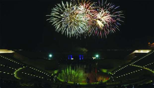 The festivities at Katara will conclude with fireworks