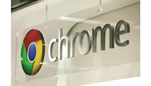 The Chrome logo is displayed at a Currys and PC World 2 in 1 store on Tottenham Court Road in London (file). The EU has already fined Google for breaking antitrust laws in the markets for online search, display advertising and mobile operating systems. Chrome is an important cog in Googleu2019s digital ad system, distributing its search engine and providing a direct view for the company into what users do on the web.