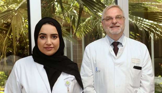 Dr Aisha al-Malki and Dr Martin Steinhoff. PICTURE: Shemeer Rasheedrnrn