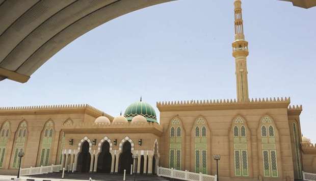 A mosque near Furousya Road in Doha.