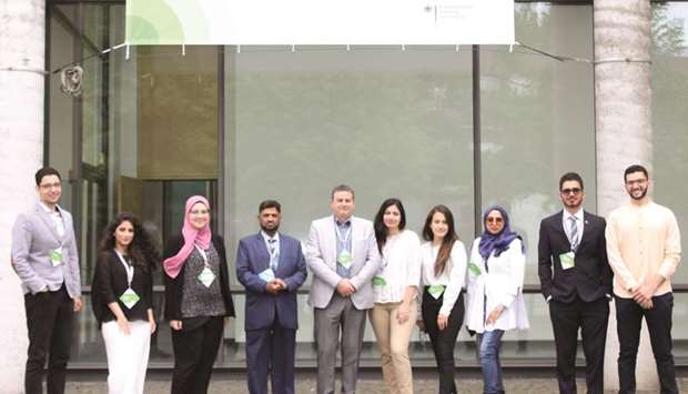 QU students and faculty who attended the Second World Congress on Undergraduate Research in Germany.