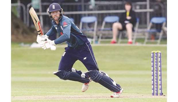 Englandu2019s Ben Foakes in action during a one-day international match against Ireland at the Malahide Cricket Club in Dublin yesterday. (AFP)