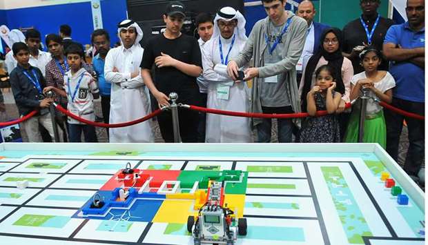 Students show off skills at National Robot Olympiad - Gulf Times