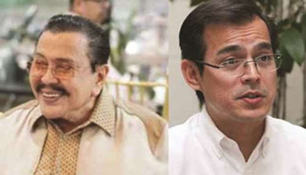 Joseph u201cErapu201d Estrada and Francisco u201cIsko Morenou201d Domagoso.