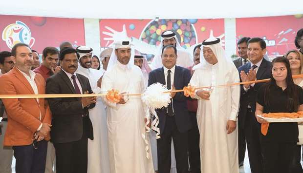 Senior officials from Al Wakrah Municipality and Homes r us-LTC Qatar led the ribbon-cutting ceremony recently to open Homes r usu2019 third store in Qatar. PICTURES: Thajudheen