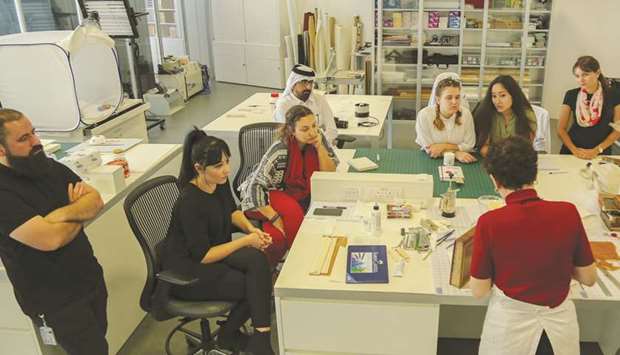 A learning session at Qatar National Library.