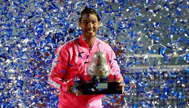 Nineteen-times Grand Slam winner Rafael Nadal has voiced doubts about whether the sport can return in 2020 because players would need to travel around the world to compete in tournaments. (Reuters)