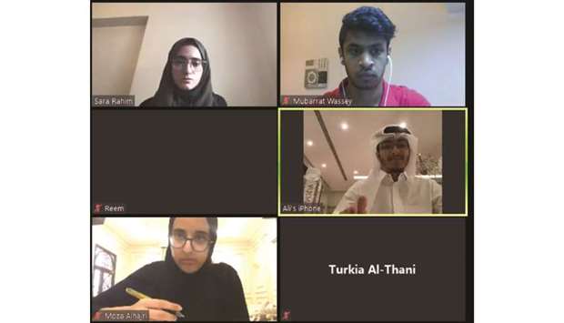 Team Qataru2019s remote training session in progress