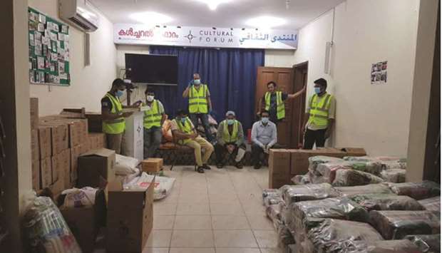 The forumu2019s volunteers are engaged in various activities to help those in need.