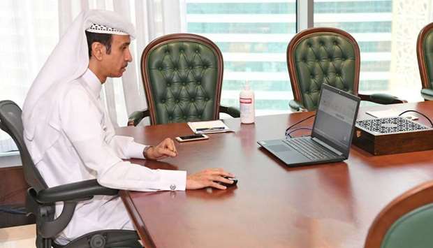 GAC chairman Ahmed bin Abdullah al-Jamal launching the new website