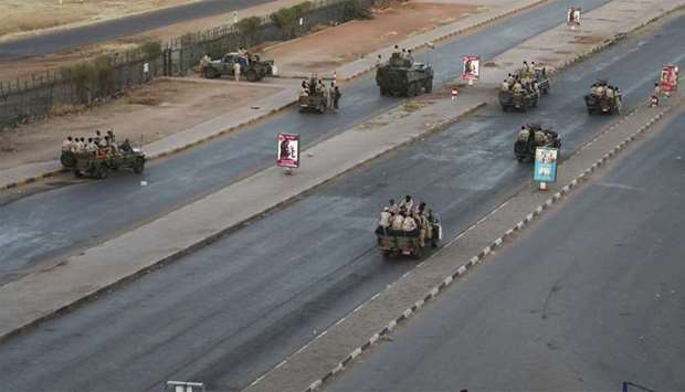 A military checkpoint in Khartoum