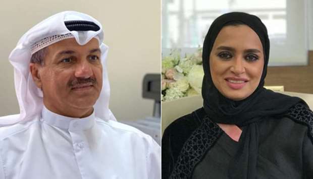Dr Ahmed al-Mohamed and Dr Muna al-Maslamani.