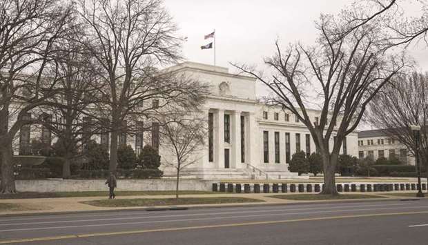 The US Federal Reserve building in Washington, DC.