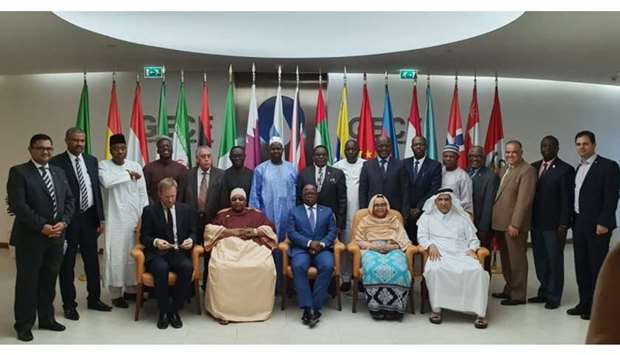Members of the African Group of Ambassadors in Doha