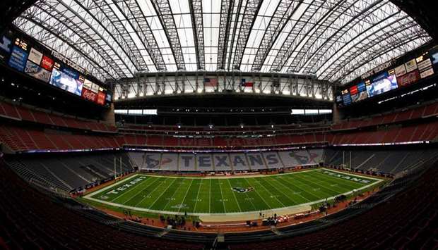 A general view of the empty Reliant Stadium in Houston, Texas. (AFP)