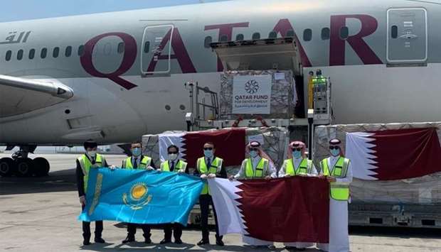 Qatar Fund for Development (QFFD) has sent a shipment of nine tonnes of urgent medical aid to Kazakhstan to support international efforts to contain the Covid-19 outbreak.