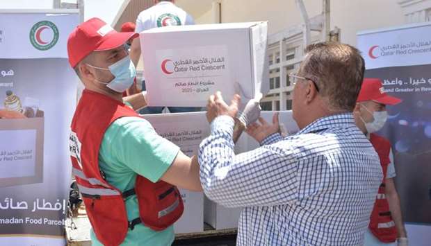 QRCS said the Ramadan Iftar project was limited to food baskets, to meet the needs of the poorest families.