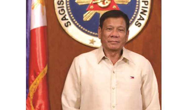 (File photo) Philippines President Rodrigo Duterte 