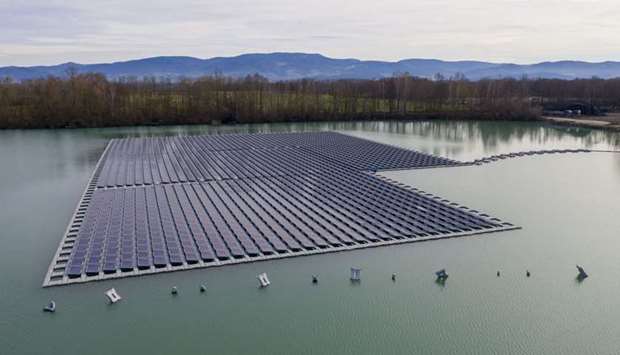 A floating solar panel farm in Germany. Scientists see massive new solar investments in Europe not only to meet its 2030 climate goals, but also to spur employment and development of automated-manufacturing technologies. Their proposal got a potential lift last week when the EU made climate-neutrality a key pillar of a historic plan to spur economic growth in the wake of the coronavirus pandemic.