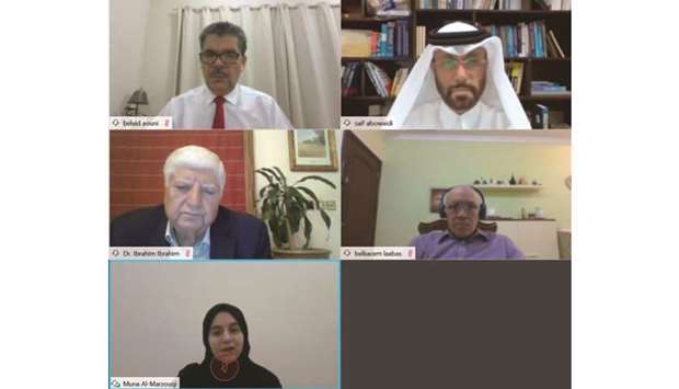 The participants of the online panel discussion on the economic and legal implications of the Covid-19 pandemic.