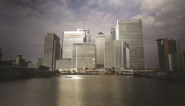Light shines off city skycrapers in London. Some of Londonu2019s most influential investors are giving UK companies extra time to find new board members because of the coronavirus crisis, potentially offering a group of long-standing chairmen an unexpected extension to their careers.