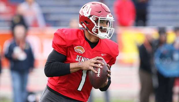 South quarterback Jalen Hurts of Oklahoma. (TNS)