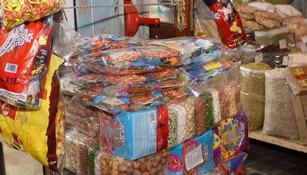 A shop with Garangao goodies in Souq Waqif. PICTURE: Shaji Kayamkulam