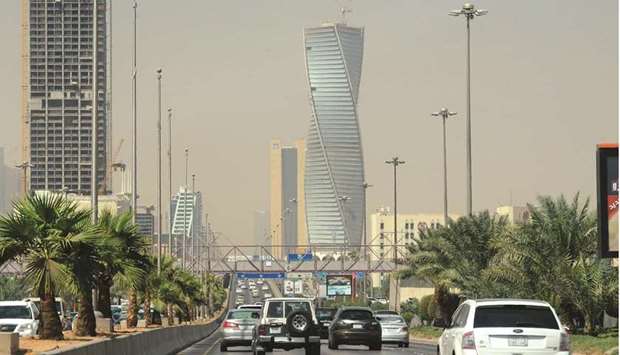 Saudi commuters drive down a main street in the capital Riyadh (file). Saudi Arabiau2019s non-oil economy u2013 the engine of job creation u2013 rebounded in the first quarter to pre-pandemic levels, even as the overall economy was dragged into contraction by oil-production cuts.