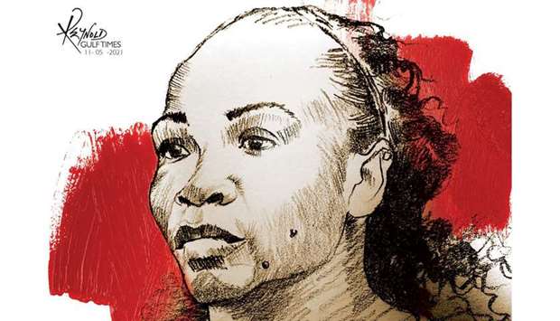 Serena Williams (Illustration by Reynold/Gulf Times)