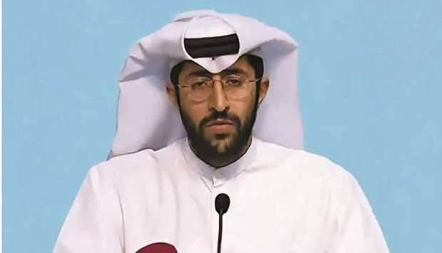 Saleh al-Khulaifi at the press conference