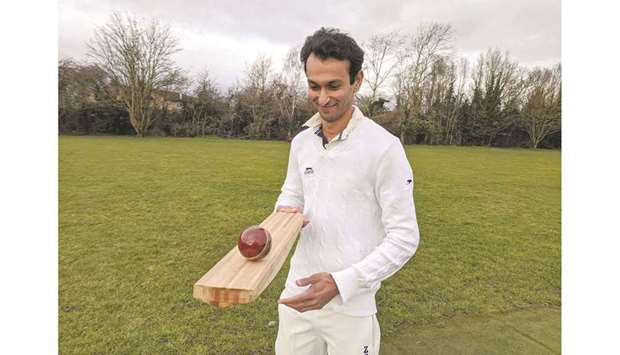 Darshil Shah, the co-author of a paper looking into the viability of bamboo as a material for making cricket bats. (AFP)
